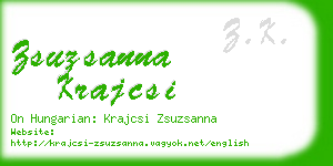 zsuzsanna krajcsi business card